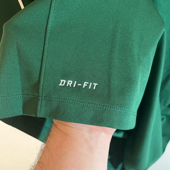 Nike Men's Green Dri-Fit Polo Shirt Size L - Picture 2 of 6